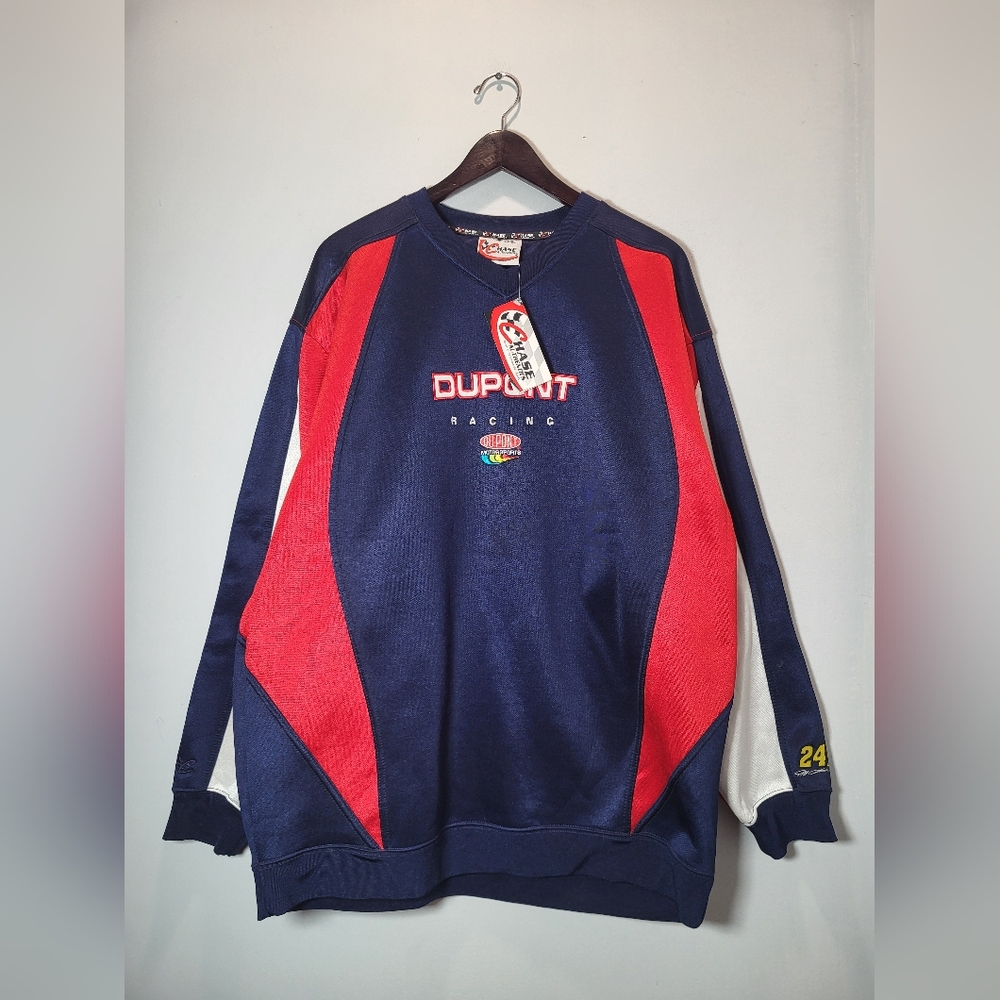 👕🌶 Brand New With Tags Vintage Y2K Nascar Jeff Gordon #24 V-Neck Sweatshirt